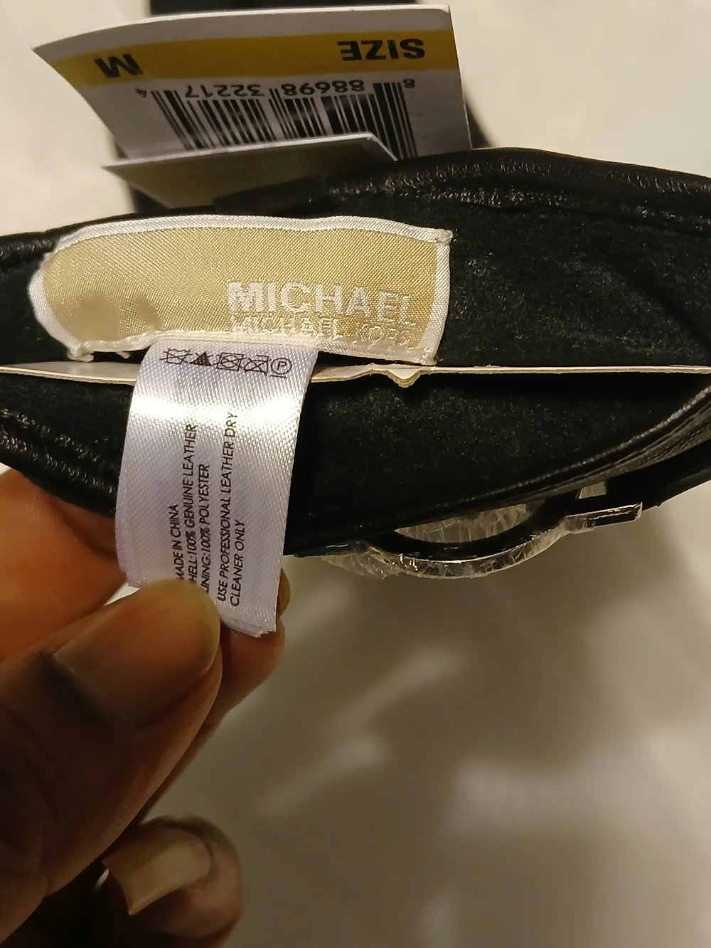 Michael Kors Black Leather Ladies Gloves